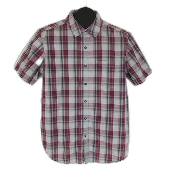 MEC Mountain Equipment C0-Op Button Up Shirt Men's Medium Plaid Short Sleeve - Picture 1 of 10